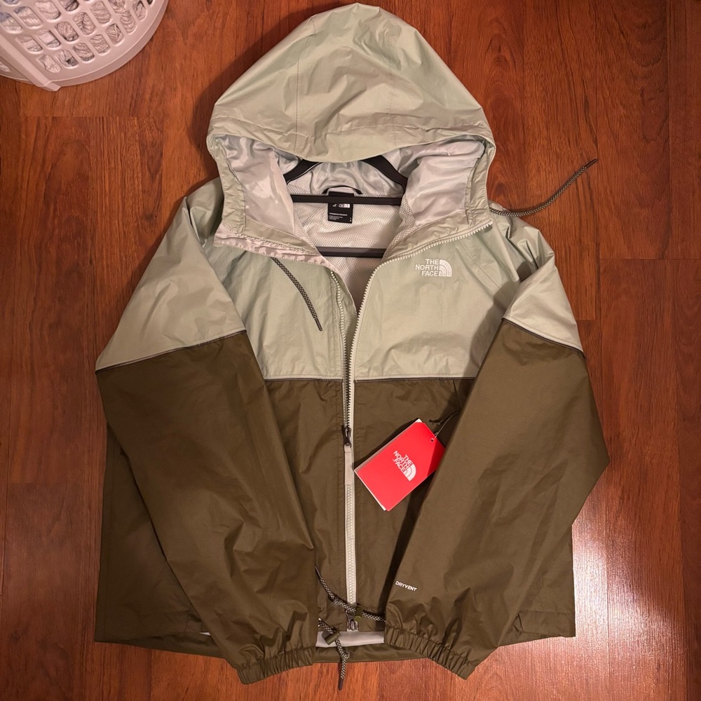 The North Face Olive and Sage Hooded Jacket